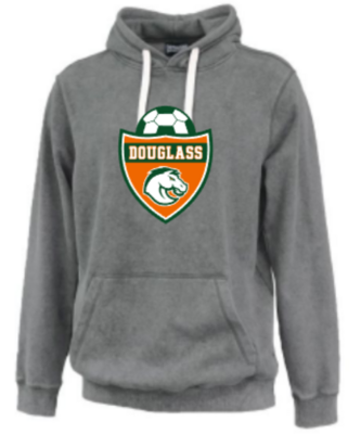 Douglass Soccer Logo Sandwash Hoodie (FDBS)