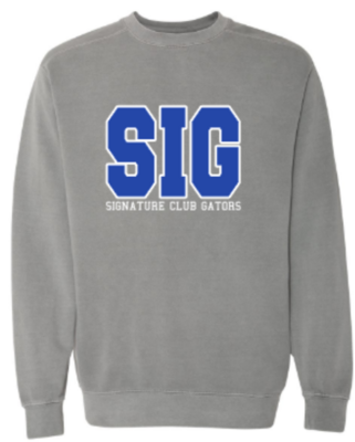 Adult SIG Comfort Colors Garment-Dyed Crewneck Sweatshirt (SCSD)
