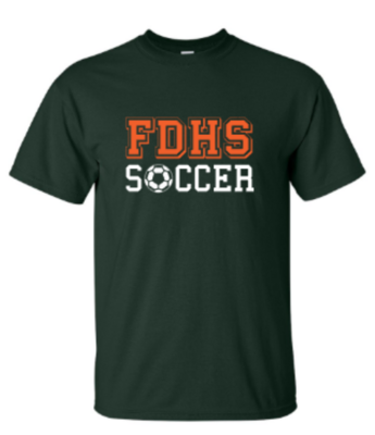 Youth or Adult FDHS Soccer Short or Long Sleeve Tee (FDBS)