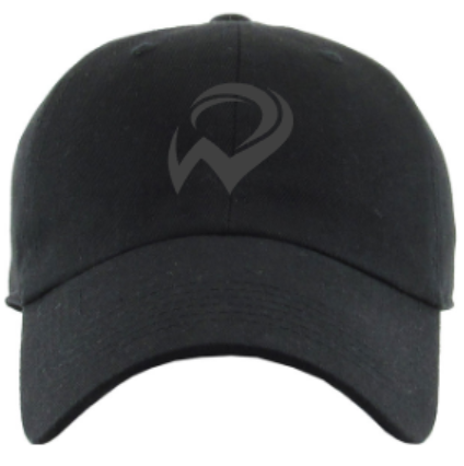 Dark Gray W Distressed or Non-Distressed Black Cap (WWR)