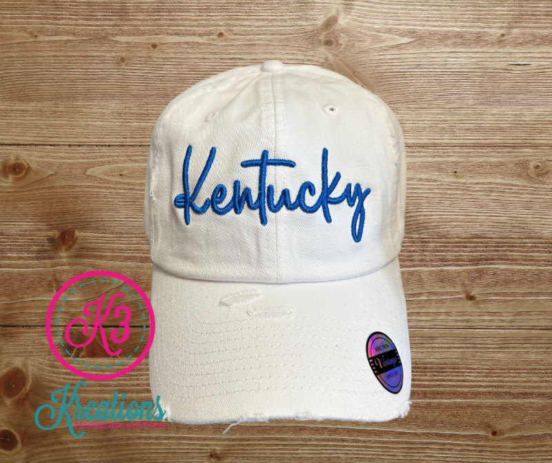 Kentucky Puff Embroidered Cap