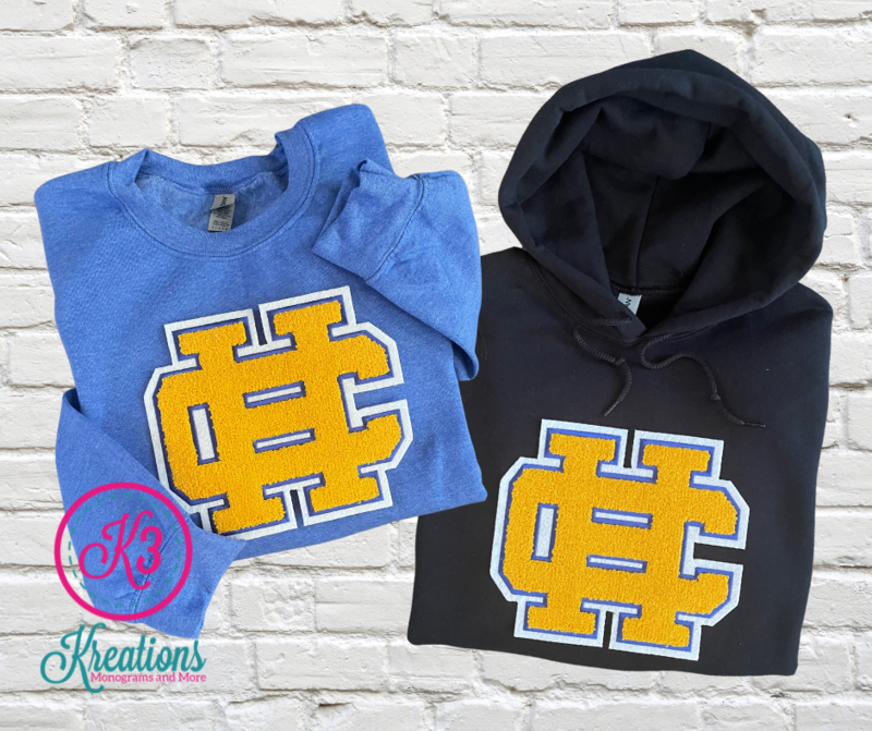 Adult HC Chenille Patch Gildan Sweatshirt