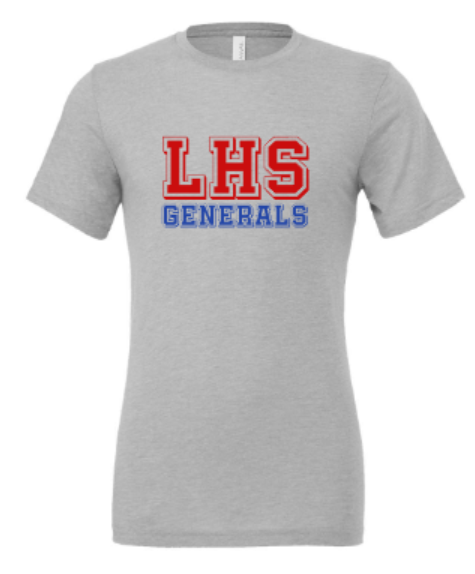 Adult LHS Generals Bella + Canvas Triblend Tee