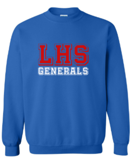 Adult LHS Generals Gildan Sweatshirt