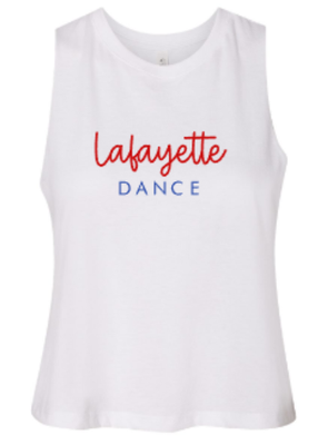 Ladies Lafayette DANCE Racerback Cropped Tank (LDT)