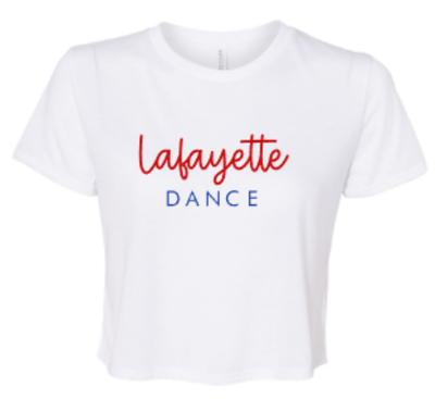 Ladies Lafayette DANCE Bella + Canvas Flowy Cropped Tee (LDT)