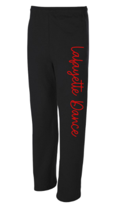 Adult Lafayette Dance JERZEES NuBlend Open Bottom Sweatpants (LDT)