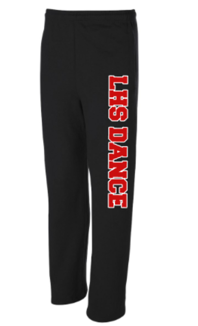 Adult LHS Dance JERZEES NuBlend Open Bottom Sweatpants (LDT)