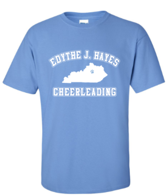 Youth Edythe J. Hayes Cheering Softstyle Blue Short Sleeve Tee (HCT)