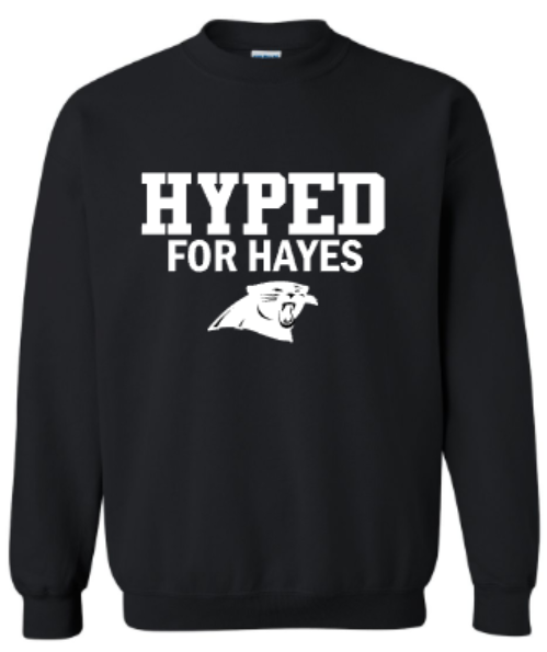 Youth Hyped for Hayes Black Sweatshirt (HCT)