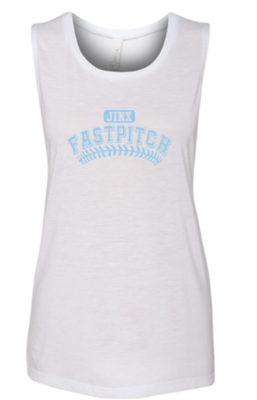 Ladies Jinx Fastpitch with Stitches Scoop Muscle Tank (JFP)