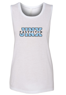 Ladies Jinx Fastpitch Split Design Scoop Muscle Tank (JFP)