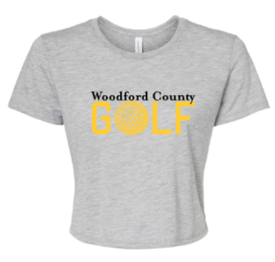 Ladies Woodford County Golf Flowy Cropped Tee (WCG)