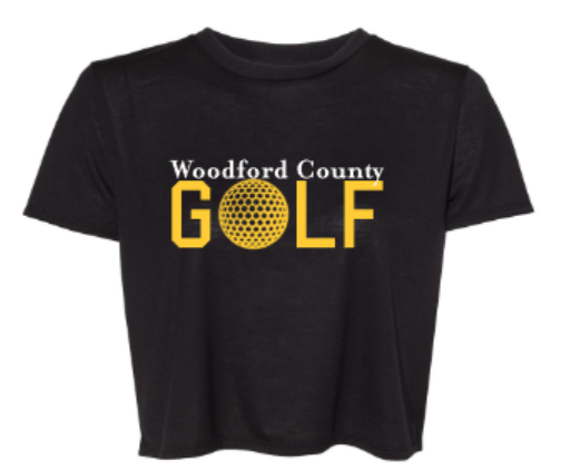 Ladies Woodford County Golf Flowy Cropped Tee (WCG)