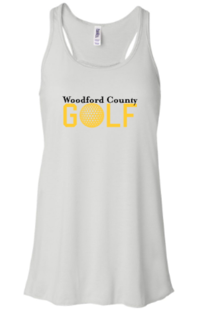 Ladies Woodford County Golf Flowy Racerback Tank (WCG)