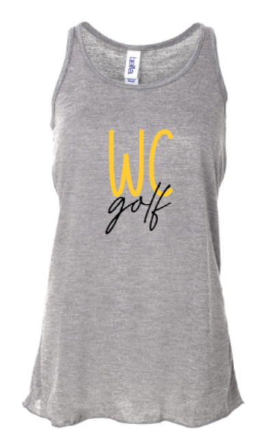 Ladies WC golf Flowy Racerback Tank (WCG)