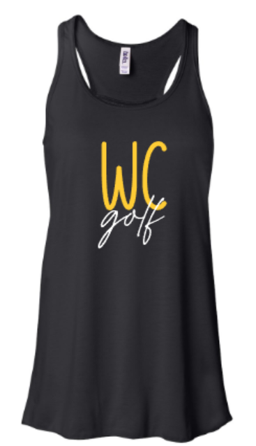 Ladies WC golf Flowy Racerback Tank (WCG)