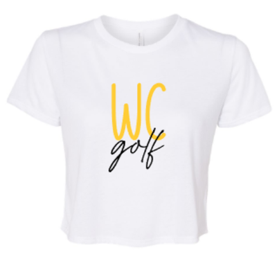 Ladies WC golf Flowy Cropped Tee (WCG)