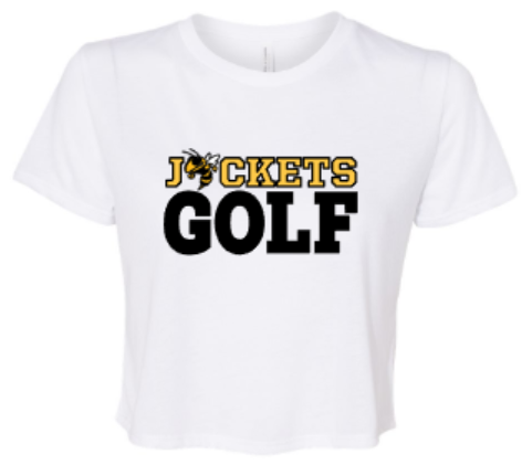 Ladies Jackets Golf Flowy Cropped Tee (WCG)