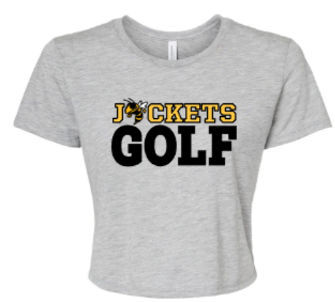 Ladies Jackets Golf Flowy Cropped Tee (WCG)