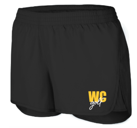Girls OR Ladies WC golf Black Wayfarer Shorts (WCG)