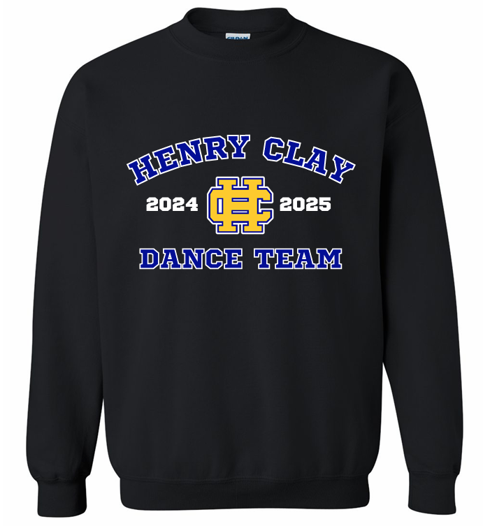 2024-2025 Henry Clay Dance Team Black Crewneck Sweatshirt (HCDT)