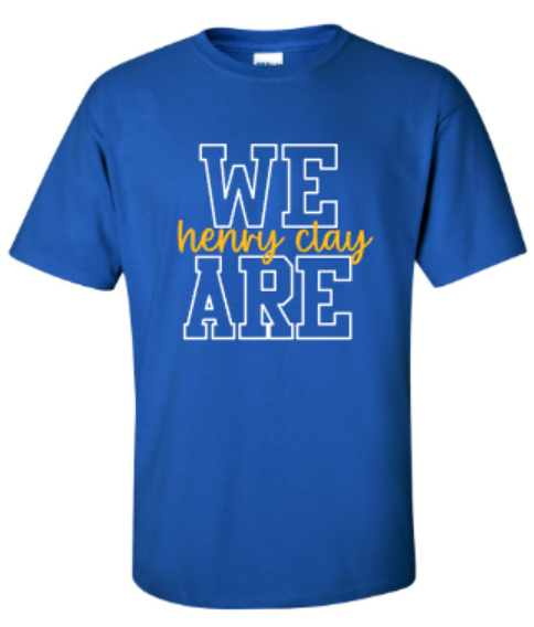 Adult We Are Henry Clay Short OR Long Sleeve Gildan Tee