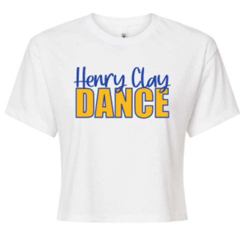 Ladies Henry Clay DANCE Next Level Crop Tee (HCDT)