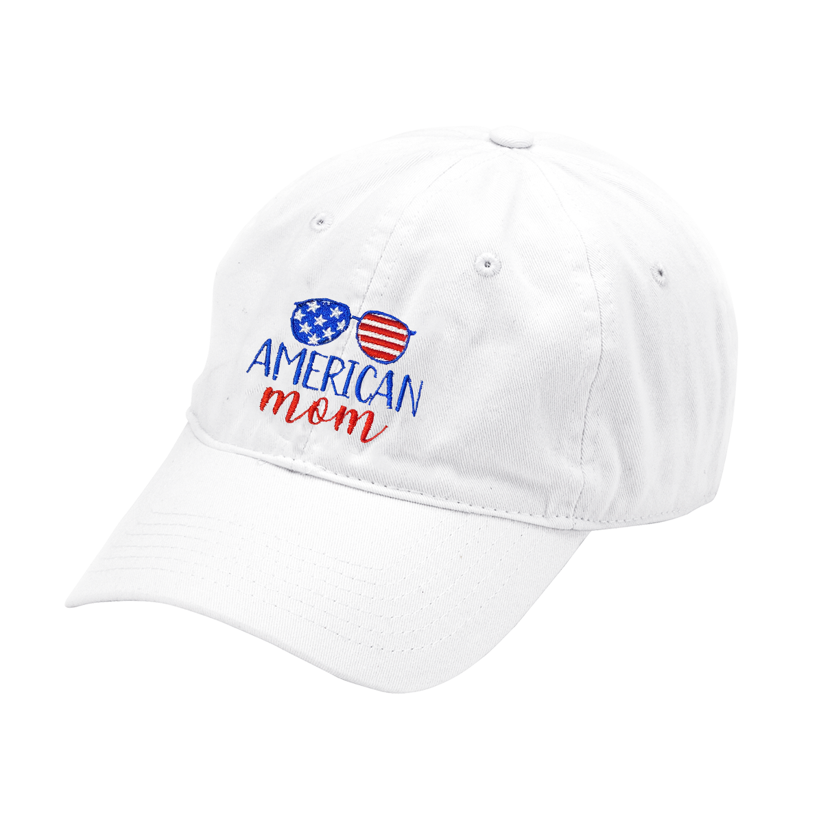 American Mom White Cap