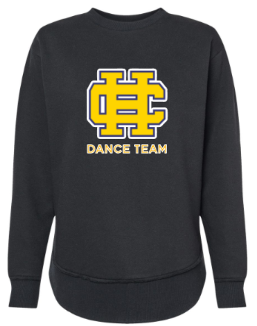 Ladies HC Logo Dance Team LAT Fleece Crewneck Sweatshirt (HCDT)