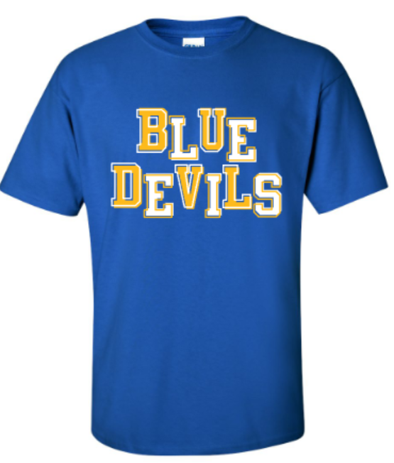 Adult Blue Devils Short OR Long Sleeve Tee