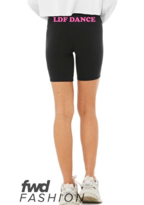 Ladies Bella + Canvas High Waist Biker Shorts (LDF)