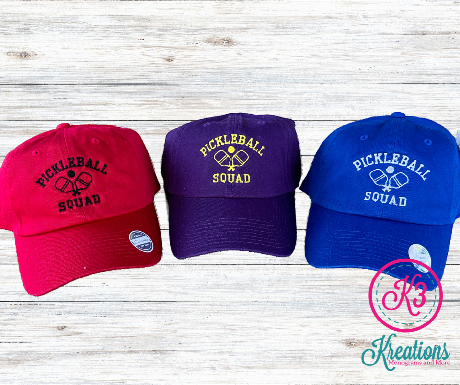 Pickleball Squad Embroidered Hat