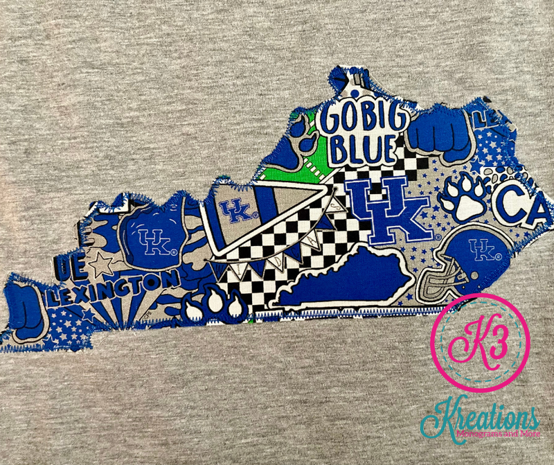 Adult Kentucky State Go Big Blue Softstyle Short Sleeve Tee