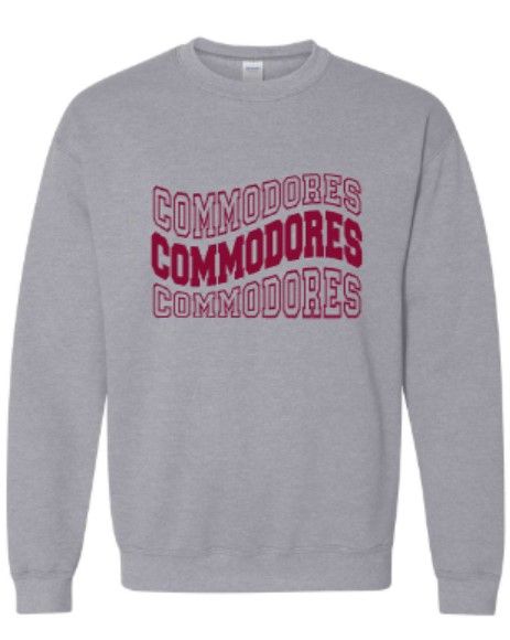 Waved Commodores Unisex Sweatshirt - YOUTH and ADULT (TCDT)