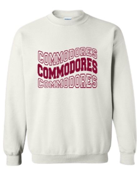 Waved Commodores Unisex Sweatshirt - YOUTH and ADULT (TCDT)