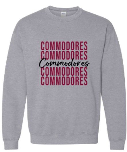 Commodores Unisex Sweatshirt - YOUTH and ADULT (TCDT)