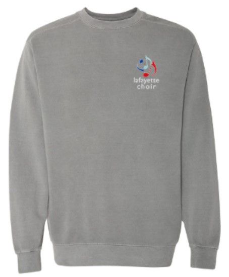 Adult Comfort Colors Garment-Dyed Sweatshirt with Embroidered Logo (LC)