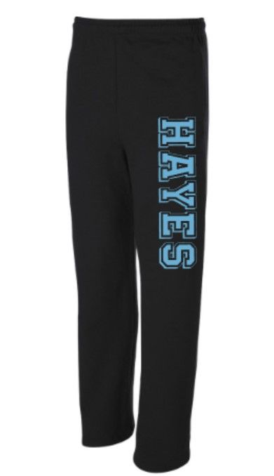 Adult Hayes JERZEES NuBlend Open Bottom Sweatpants (HB)