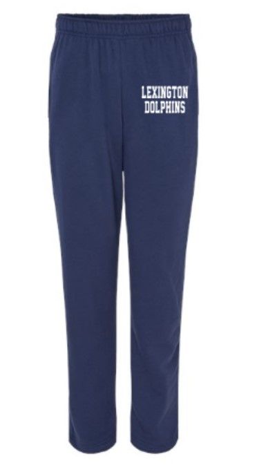 Adult Lexington Dolphins Bella + Canvas Sponge Fleece Straight Leg Sweatpants (LEXD)