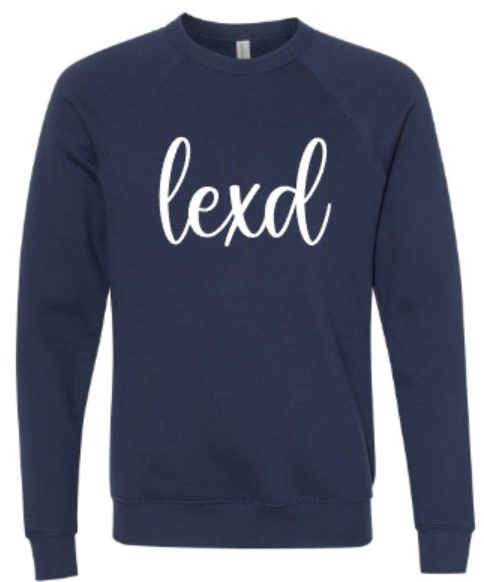 Adult Script lexd Bella+Canvas Sponge Fleece Crewneck (LEXD)