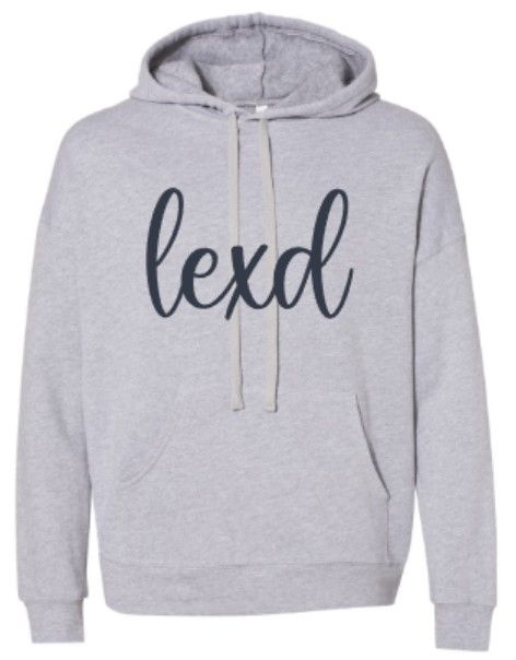 Adult Script lexd Bella+Canvas Sponge Fleece Drop Shoulder Hoodie (LEXD)