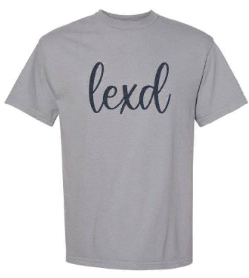 Adult Script lexd Comfort Colors Garment-Dyed Heavyweight Short OR Long Sleeve Tee (LEXD)