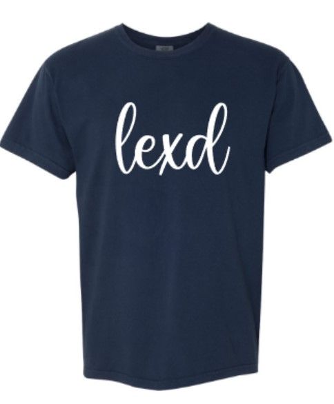 Adult Script lexd Comfort Colors Garment-Dyed Heavyweight Short OR Long Sleeve Tee (LEXD)
