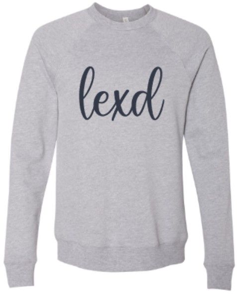 Adult Script lexd Bella+Canvas Sponge Fleece Crewneck (LEXD)
