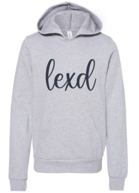 Youth Script lexd Bella + Canvas Sponge Fleece Hoodie (LEXD)