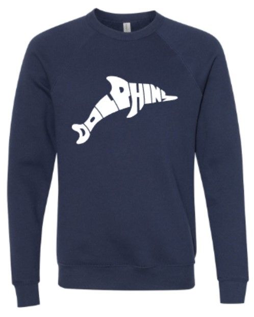 Adult Dolphin Bella+Canvas Sponge Fleece Crewneck (LEXD)