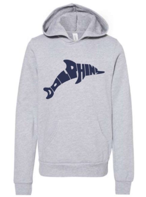 Youth Dolphin Bella + Canvas Sponge Fleece Hoodie (LEXD)