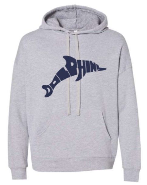 Adult Dolphin Bella+Canvas Sponge Fleece Drop Shoulder Hoodie (LEXD)