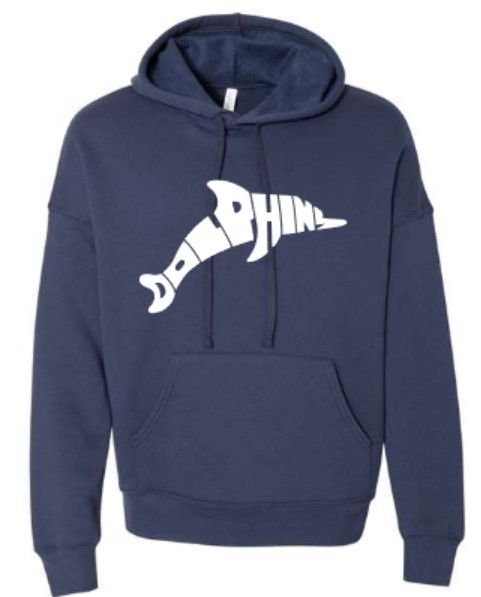 Adult Dolphin Bella+Canvas Sponge Fleece Drop Shoulder Hoodie (LEXD)